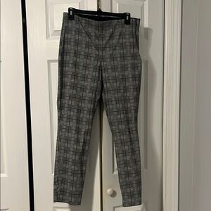 Old Navy Black and White Plaid Straight Leg Pants